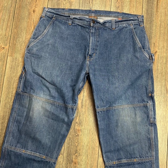 Patagonia Steel Forge Denim Pants Jeans Double Knee Mens Size 44x30 - Picture 4 of 11